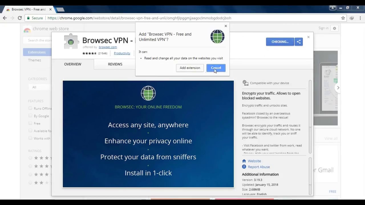 browsec download chrome